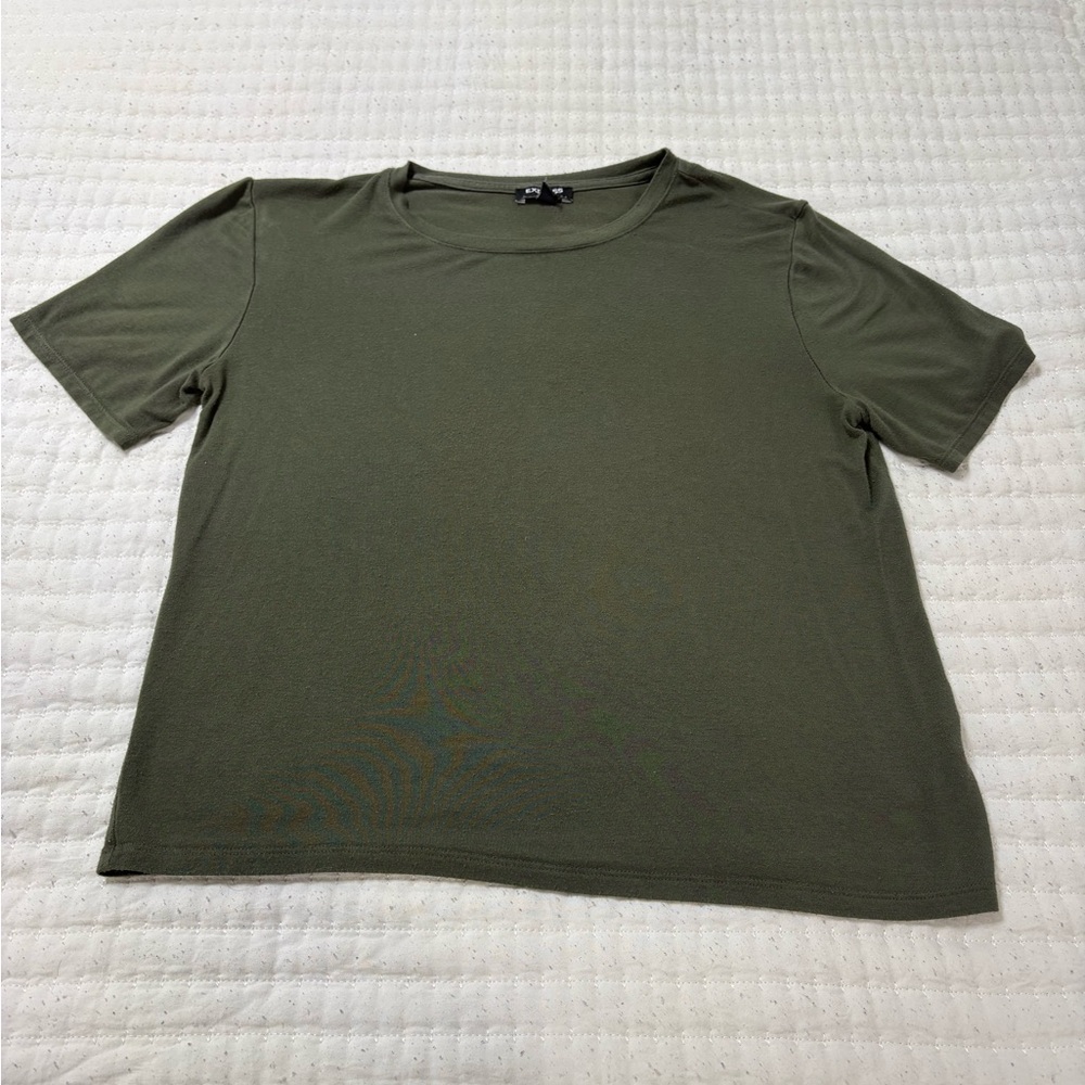Express Olive Green Tee